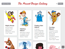 Tablet Screenshot of mascotdesigngallery.com